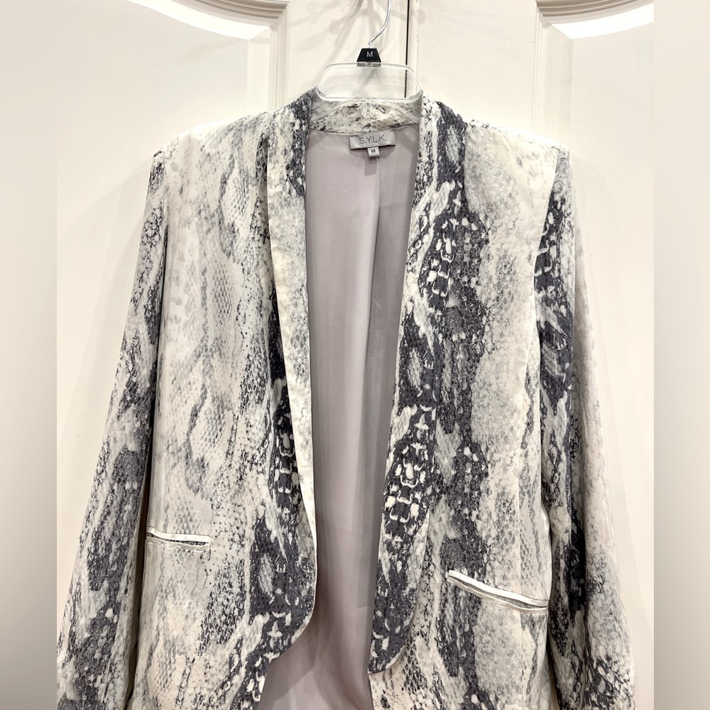 Sylk Python, Print Blazer - image 1